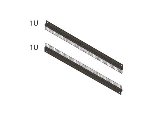 Børstekabine 1U Sort (2X)