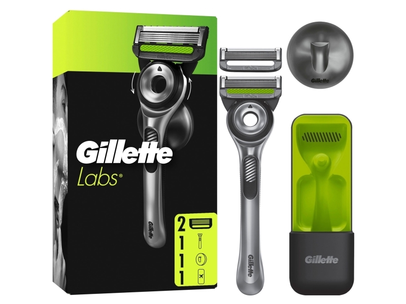 Rakhyvel Labs + 2st rakblad, magnetiskt ställ & resefodral | Hårvård - Skägg- / Hårtrimmer - Skär för rakapparater | GameStuff