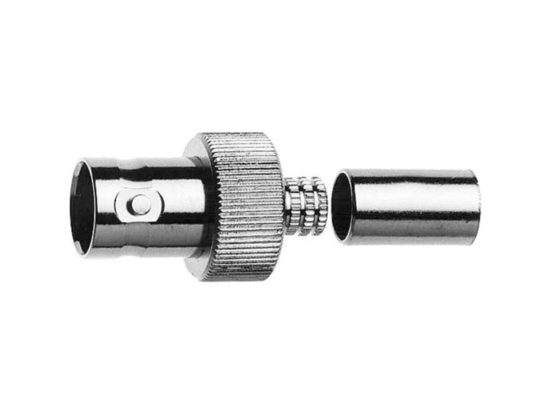 Telegärtner Bnc-Kabelbuchse Crimp 75 Ohm, Crimp/Crimp, A0806, G02 (Rg-59 B/U) - 1 Stück (J01003a1369z)