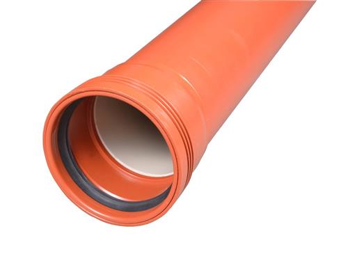 Wavin 160 x 2000 mm PP-kloakrør m/muffe, klasse S SN8, EN 13476