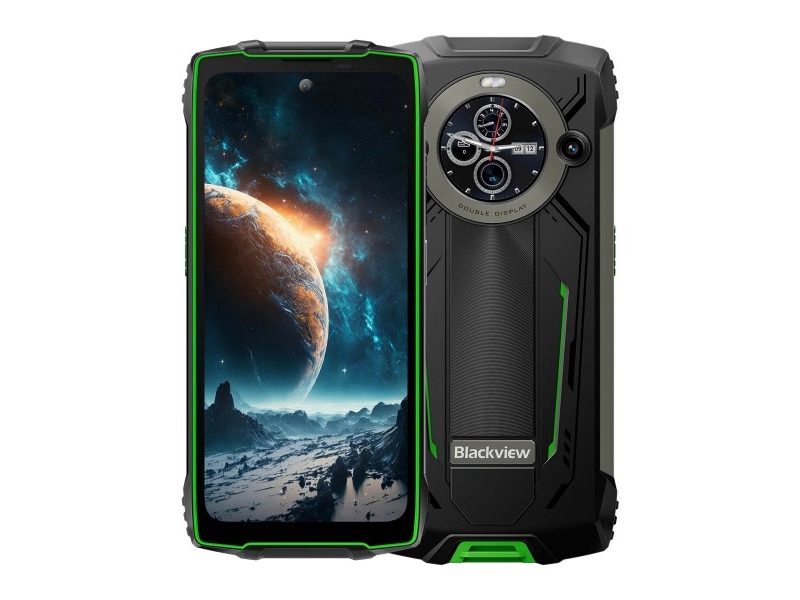 Smartphone Blackview Bv8200 12/256Gb Schwarz-Grün (Bv8200-Gn/Chout/Bv)