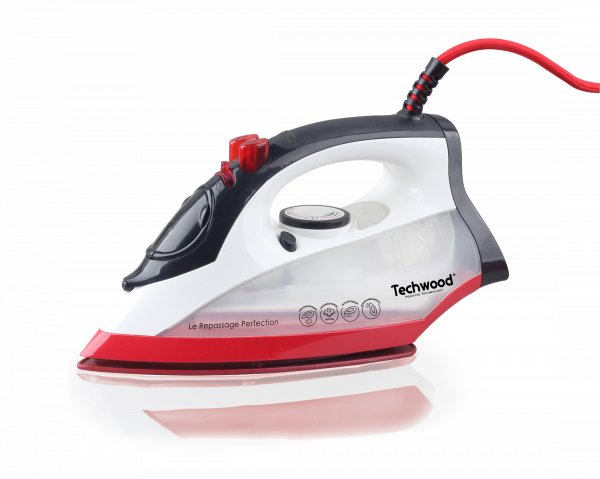 Techwood Tfv-2405C Iron Steam Iron Ceramic Soleplate 2400 W Black, Red, White