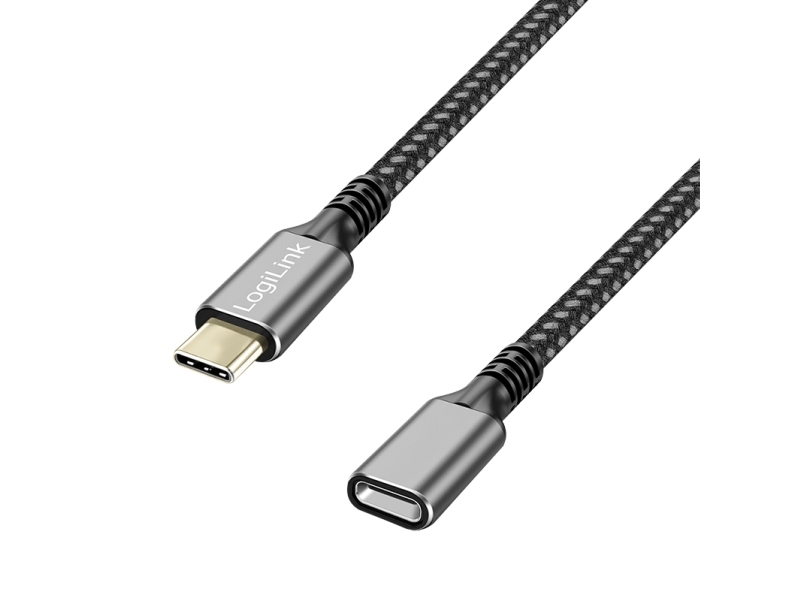Logilink Cua0109, 2 M, Usb C, Usb C, Usb 3.2 Gen 1 (3.1 Gen 1), 5 Gbit/S, Schwarz, Grau