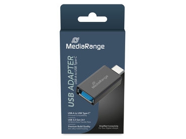 Mediarange Mrcs216, Usb Type-A, Usb Type-C, Sort