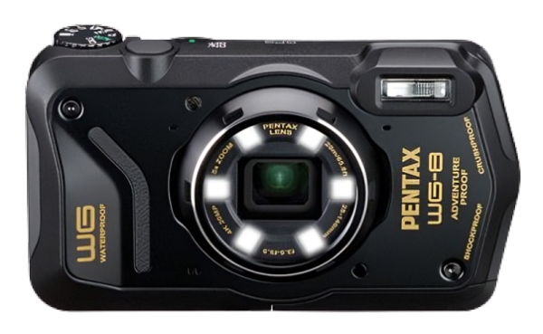 Pentax WG-8, 20 MP, 1/2.3, CMOS, 5x, 4K Ultra HD, Sort