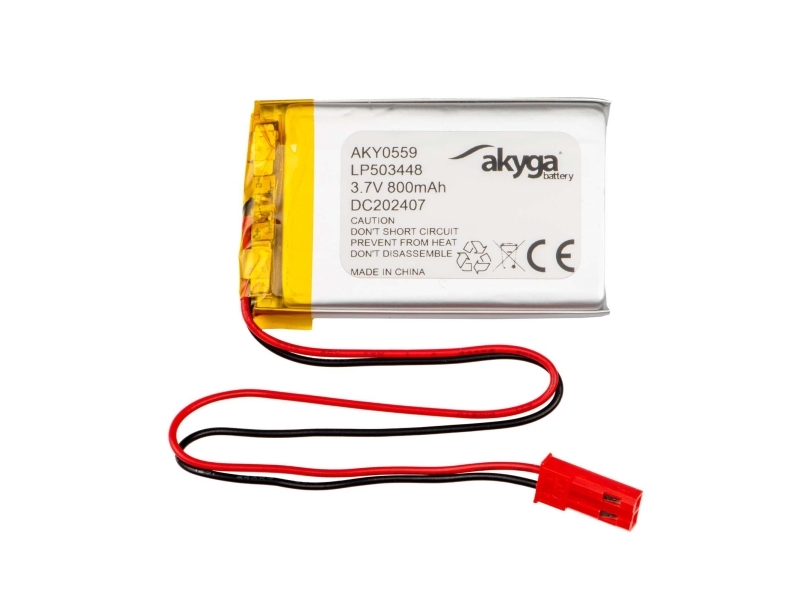 Akyga Lp503448 Batteriepack Batteriegröße: Spezialbatterie Lipo 3,7 V 800 Mah