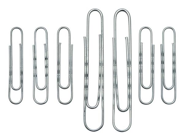 Wedo 124 75100, Galvaniserad metall, Silver, 77 mm, 100 styck | Kontorsmaterial - Kontorstillbehör - Papper clips | GameStuff