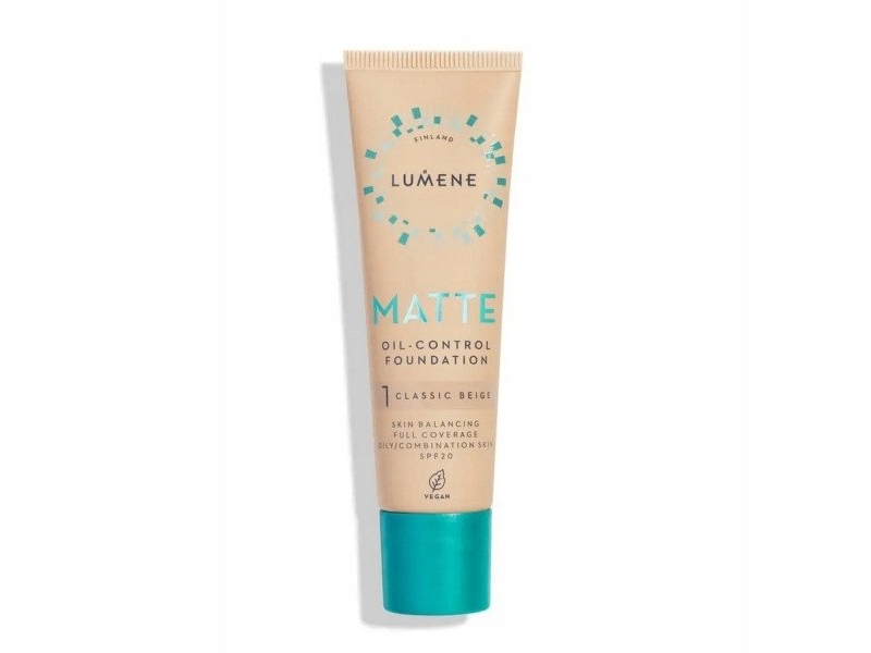 LUMENE_Matte Oil-Control Face Mattifying Foundation SPF20 1 Classic Beige 30ml