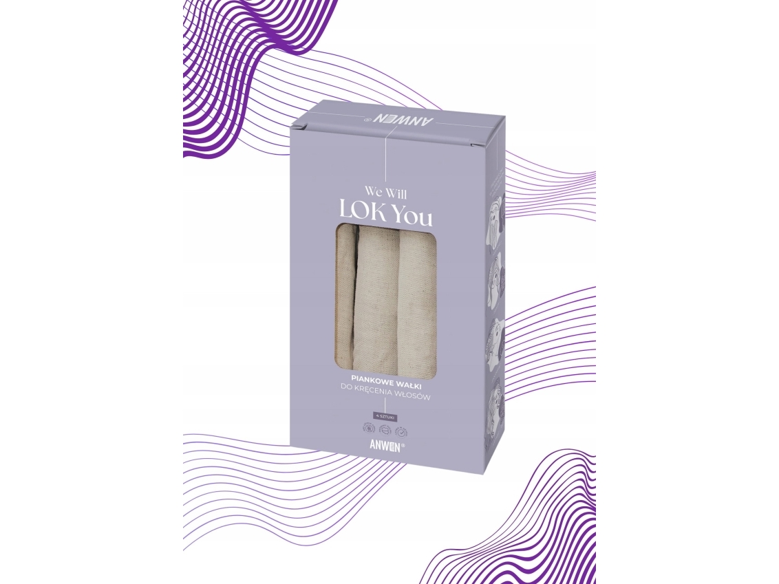 Anwen_We Will Lok Sie Haar Rollen Ohne Hitze 4Pcs