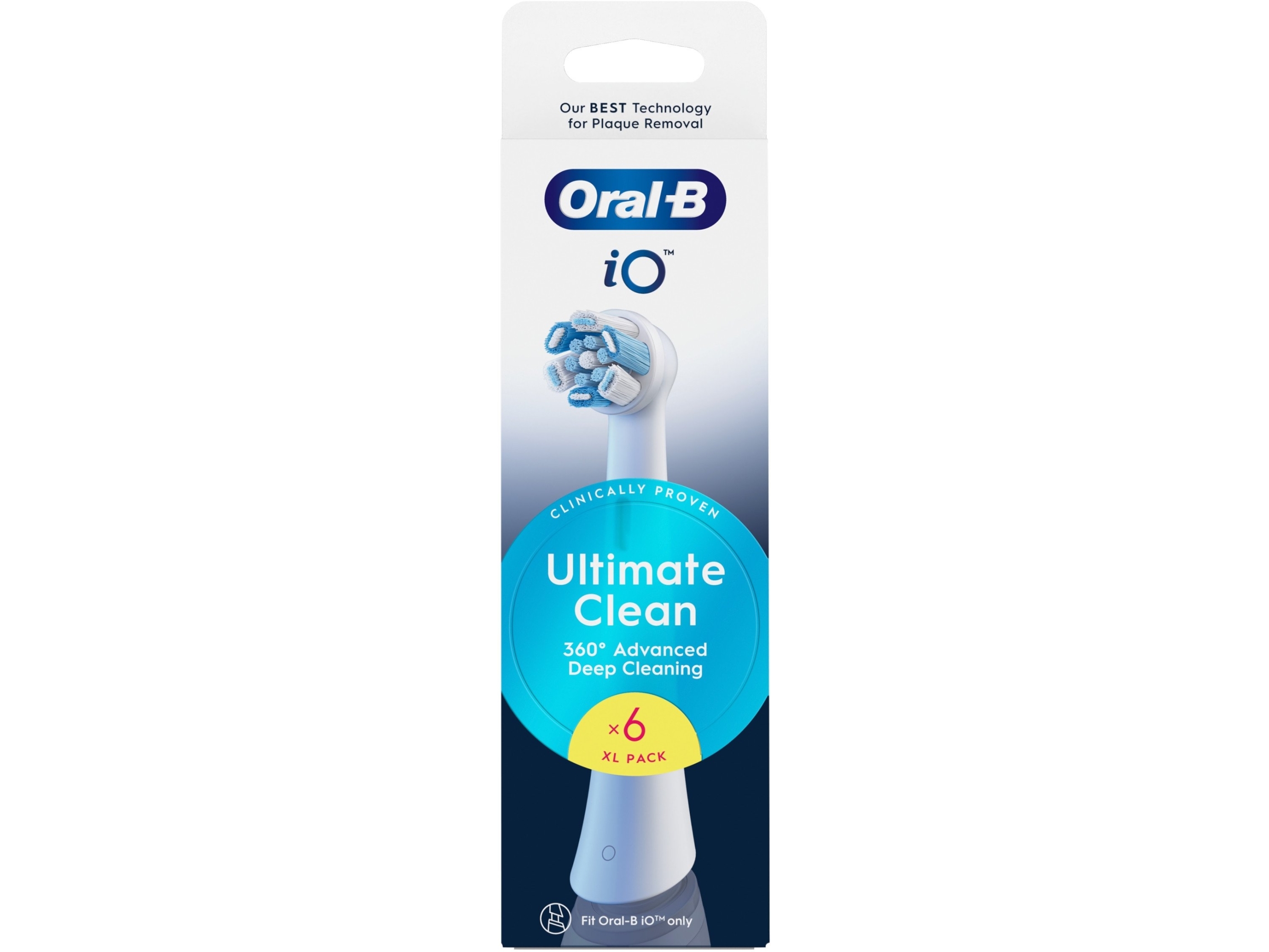 Oral-B Replaceable toothbrush heads iO UltimateClean Heads For adults Number of brush heads included 6 White