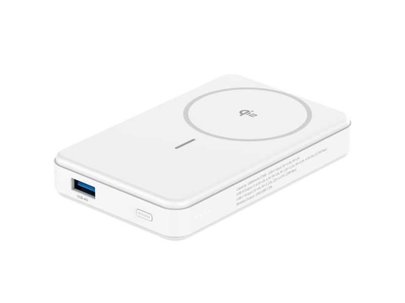 Powerbank 10.000 Mah 15W Qi2 Weiß
