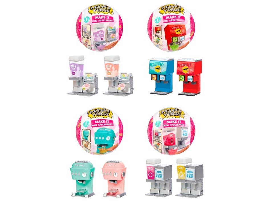 Figurki Miniverse Make It Mini Appliances Display 8 Sztuk