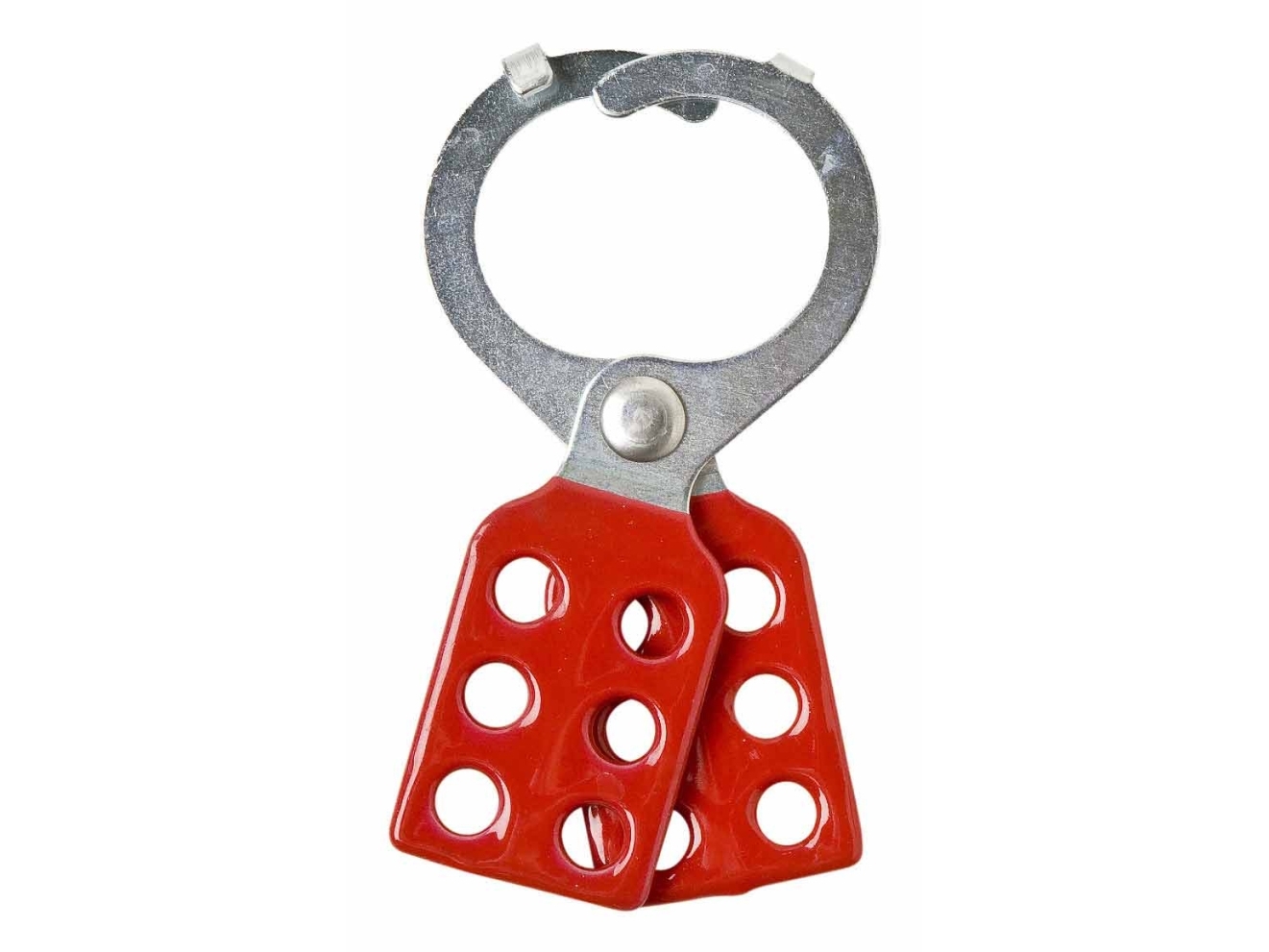 Brady, låseclips i stål med lås (multiple låseclips), 38 mm, rød (1 stk.) (105719)
