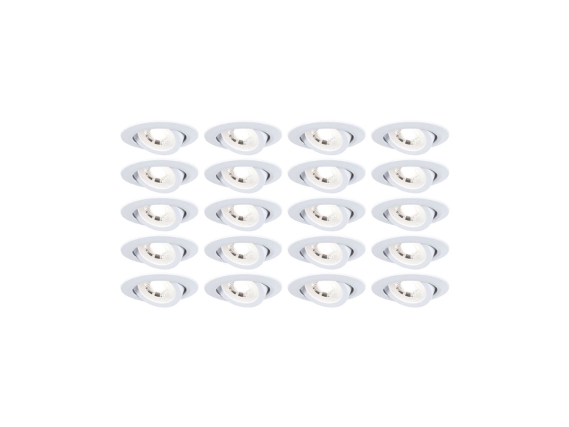 Paulmann 99997, Einbaustrahler, Led, 3000 K, 450 Lm, Weiß