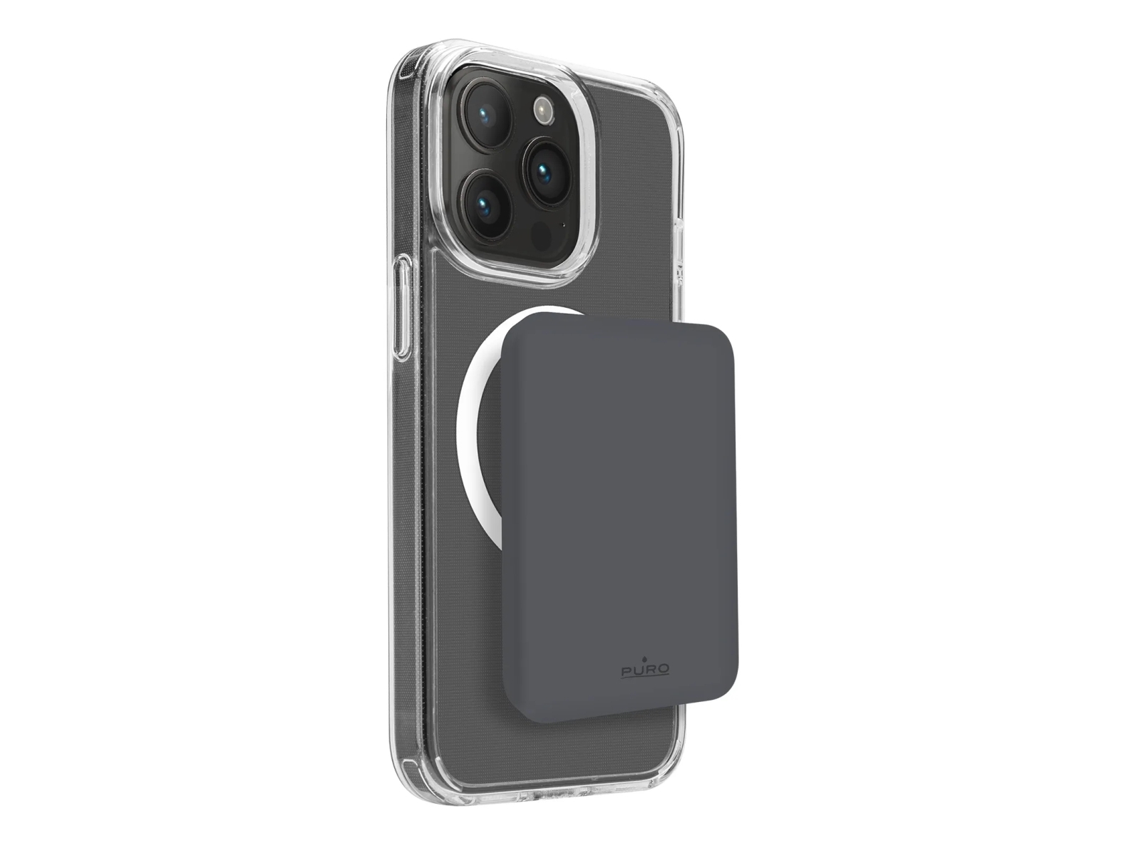 PURO PUFCBB40P2MAGDKGR, 4200 mAh, Litium Polymer (LiPo), Trådlös laddning, 3,7 V, Grå | Tele & GPS - Batteri & Laddare - Strömförsörjningsbanker | GameStuff