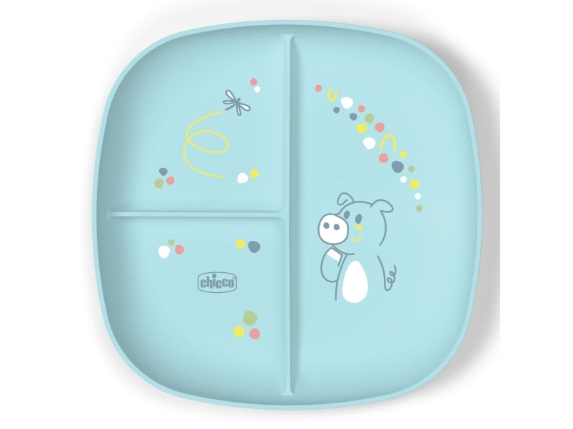 Chicco 00016003250000, Barntallrik, Blå, Pojke/flicka, 1 År, 168 g, 210 mm | N - A | GameStuff