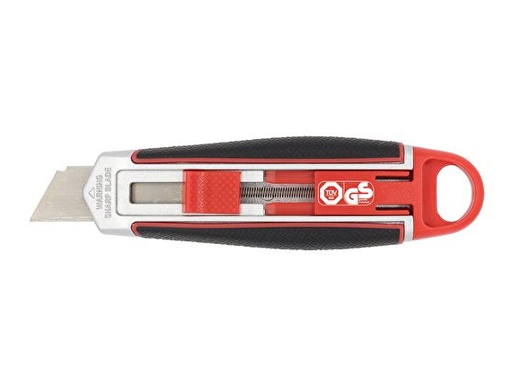 Wedo Safety-Cutter Long Blade, Klinge: 18 Mm, Rød/Sort Ekstra Lang Klinge, Ideel Til Skæring Af Skummaterialer, - 1 Stk (78 830)