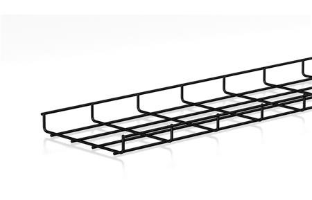 Csslr Plus Nätbricka, höjd 35 mm, bredd 200 mm, längd 3000 mm tråd Ø4,0 mm Svart BK8 Zink, utan monteringsfästen - (3 meter) | Ledningar - låg ström | GameStuff