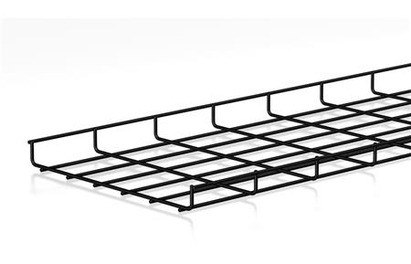 Csslr Plus Nätbricka, höjd 35 mm, bredd 300 mm, längd 3000 mm tråd Ø4,0 mm Svart BK8 Zink, utan monteringsfästen - (3 meter) | Ledningar - låg ström | GameStuff