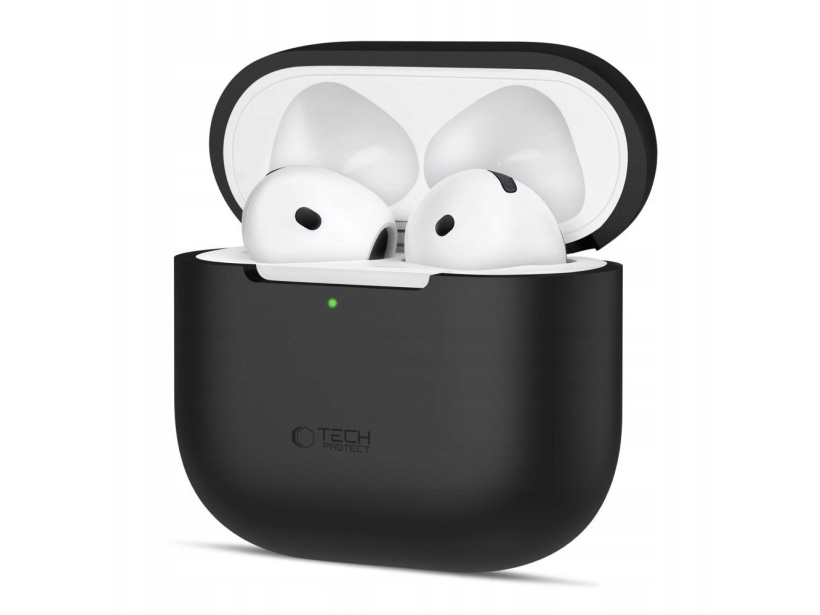 Etui Tech-Protect Silicone Apple AirPods 4 Black | TV, Ljud & Bild - Hörlurar & Mikrofoner - Tillbehör | GameStuff