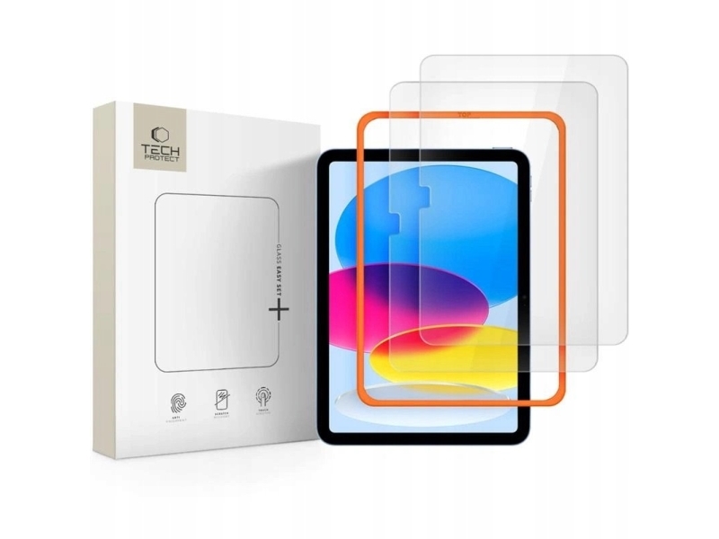 Tech-Protect Easy Set+ hærdet glas til iPad 10.9 2-PACK (2022/2025) CLEAR
