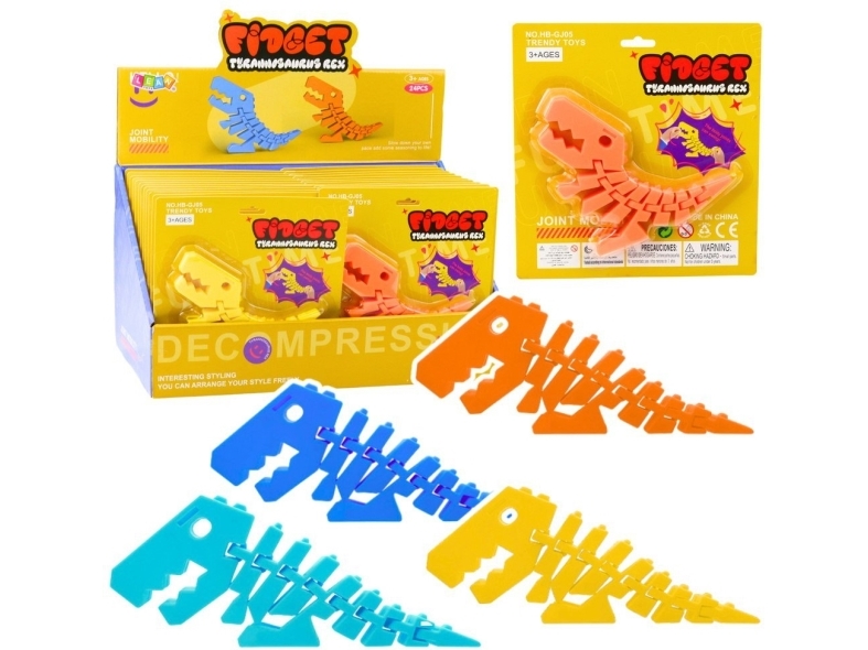 Dinosaurier Puzzle Fidget 3D Flexibles Biegepuzzle Mix Lean Toys