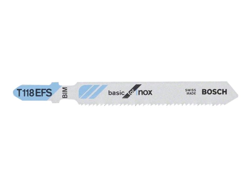 Bosch 2 608 636 497, Stichsägeblatt, Edelstahl, Bimetallisch, 1,4 Mm, 8,3 Cm, 5 Stück(E)