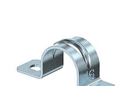 Kabelklämma 16 mm 2 varv, 605 G - Galvaniserat stål - Förpackning med 100 st - (100 st.) | EL Artiklar - Vägar & tillägg - Kablar & rörhållare | GameStuff