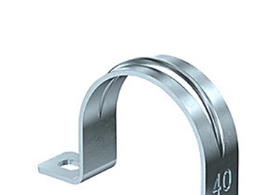 Kabelklämma 40 mm 2 varv, 605 G - Galvaniserat stål - Förpackning med 50 st - (50 st.) | EL Artiklar - Vägar & tillägg - Kablar & rörhållare | GameStuff