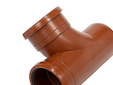 PP-grenrør 90 gr. 110x110mm - EN1852. Med 2 muffer. Pipelife