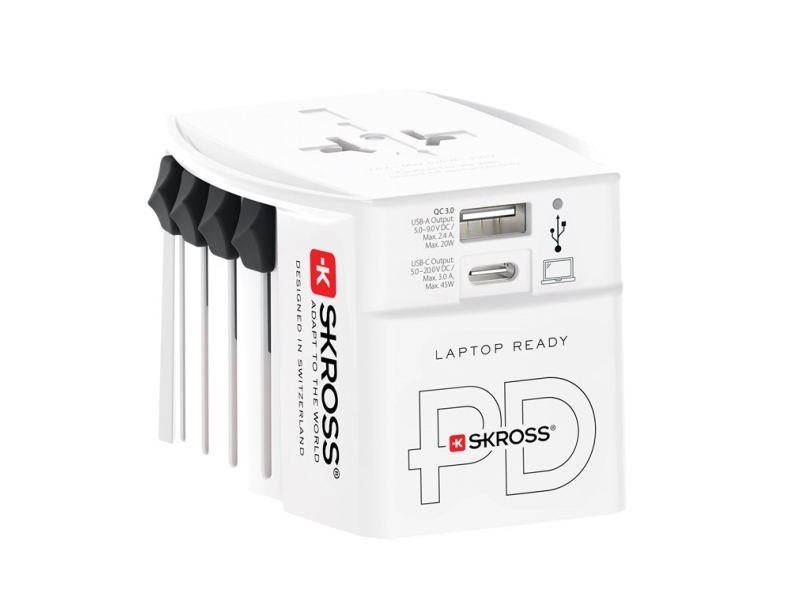 Rejseadapter MUV USB AC 45 PD