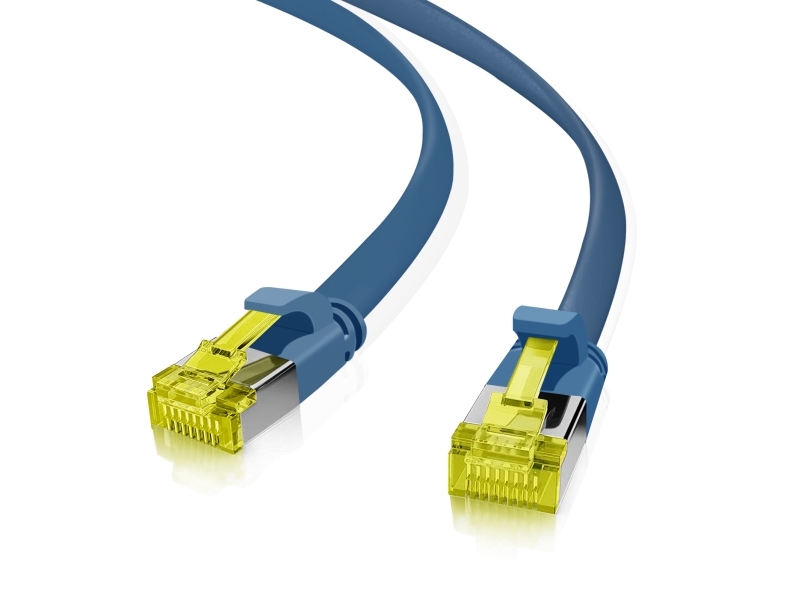 Helos 205239, 2 M, Cat6a, U/Ftp (Stp), Rj-45, Rj-45, Blau