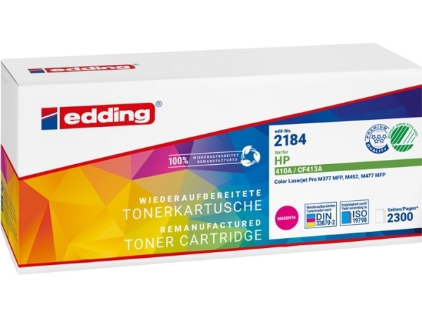 Edding Edd-2184 Tonere Single Erstatter Hp 410A (Cf413a) Magenta Kompatibel Tonerkassette