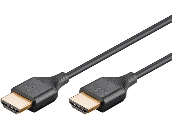 Goobay 75299, 2 M, Hdmi Type A (Standard), Hdmi Type A (Standard), 3D, 48 Gbit/Sek, Sort