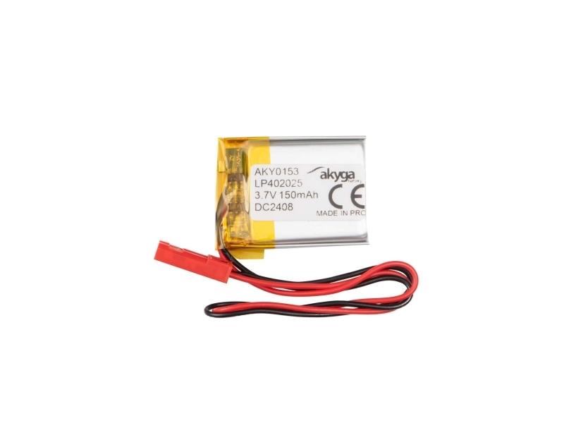 Akyga AKY0153, Batteri, Silver, Litium-Ion (Li-Ion), 150 mAh, 3,7 V, 20 mm | Datortillbehör - Laddare & Batterier - Övriga batterier | GameStuff