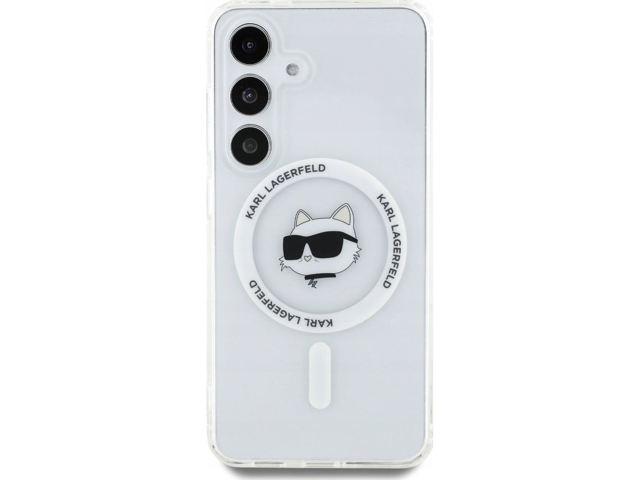 Karl Lagerfeld Har Lavet Samsung S25 Plus Klhms25mhlschh (Magnetic Iml Metal Choupette Head) Biały