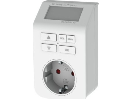 Bachmann Digital Timer Switch - Automatisk Hovedafbryder - Vekselstrøm 230 V - 3680 Watt