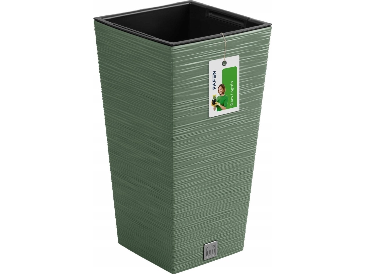 Prosperplast vazonas FURU SQUARE DFSH240 - žemiškas žalias