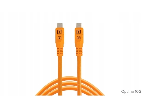 Tether Tools Cable Usb-C - Usb-C Tetherpro Optima 10G 3M, Orange (Cuc10g2-Org)