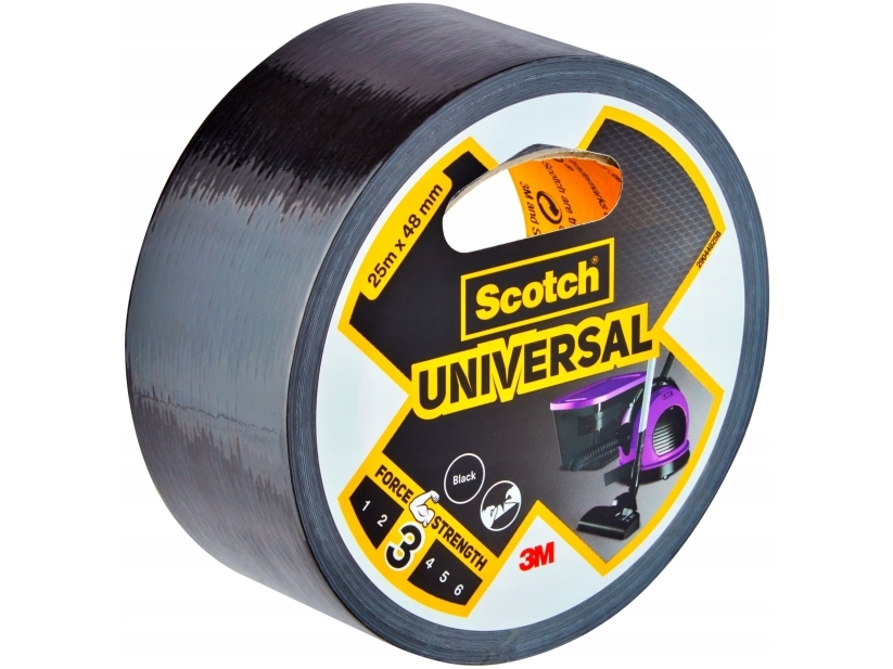 3M Scotch Gewebekleb. 48Mmx25m Schwarz (7100205219)