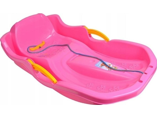 Marmat plastkælk med bremser Speed Bob Pink