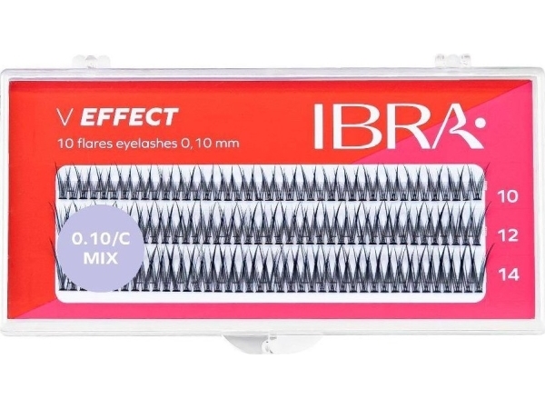 Ibra_V Effect Eyelash Tufts Mix 120Pcs.