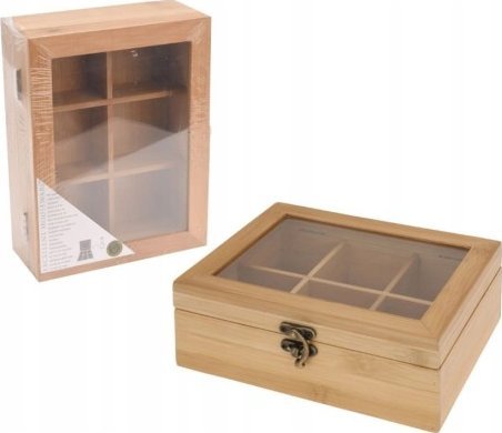Koopman Teedose Aus Holz Dekorativ 21X16 Cm