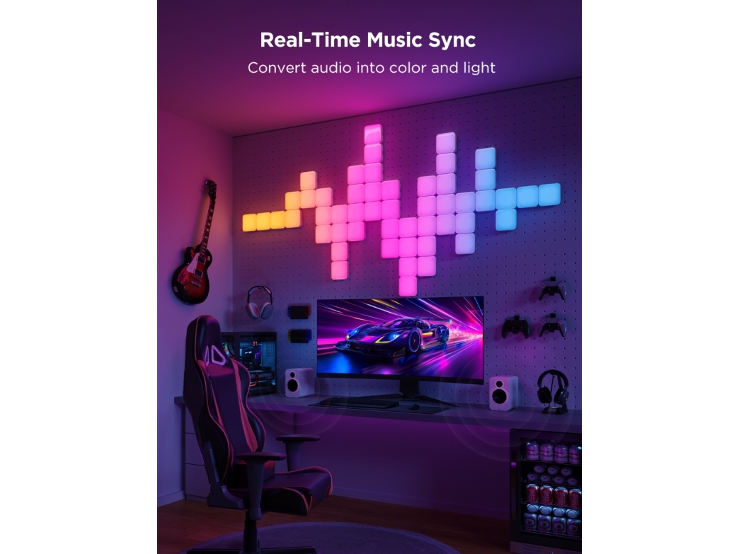 Govee Smart Mini Panel Lights förlängning 6-pack | Smarta hem - Govee | GameStuff