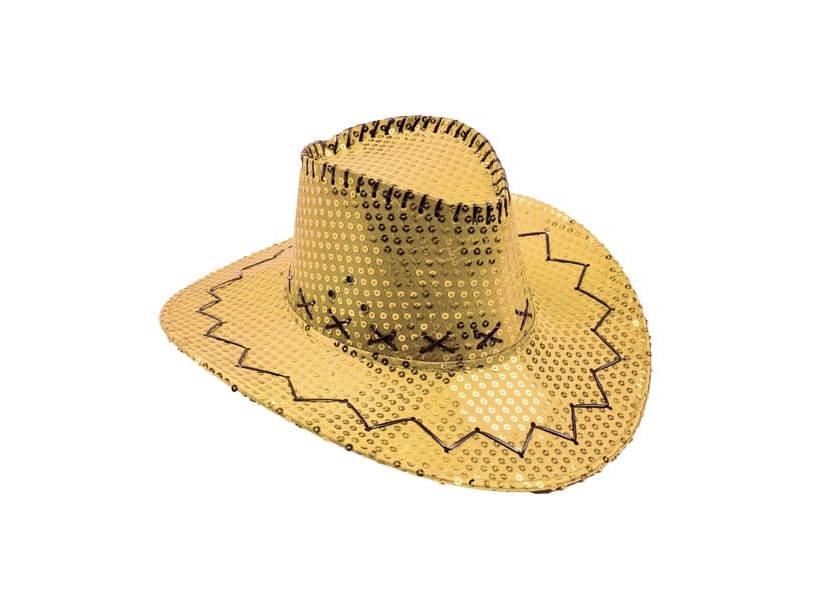 Cowboyhut Mit Goldenen Pailletten