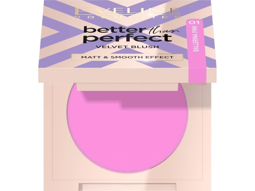 Eveline Eveline Better Than Perfect Velvet Blush 01 Ballerina Pink 2.3G