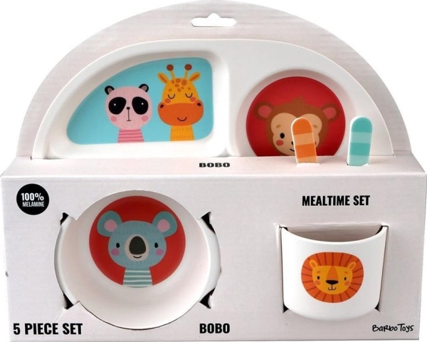 Set Kindergeschirr Aus Melamin, 5 El. Bobo