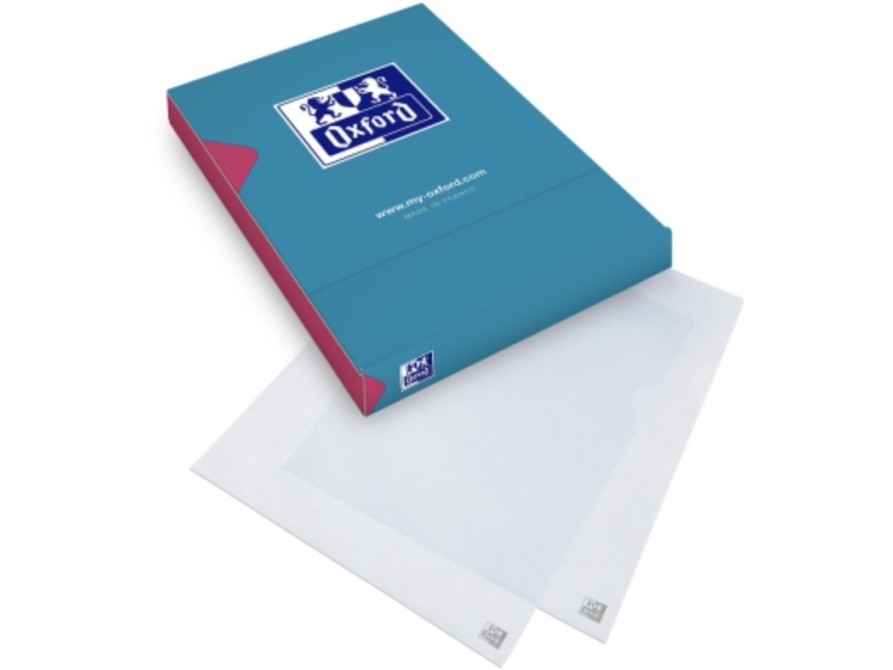 Oxford 400005475, Envelope Folder, A4, Polypropylen (Pp), Blå, Landskab/Portræt, 25 Ark
