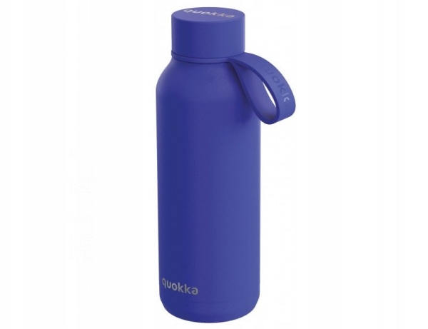 Quokka Solid With Strap - 510 Ml Termoflaske I Rustfrit Stål Med Strop (Dusk Blue)