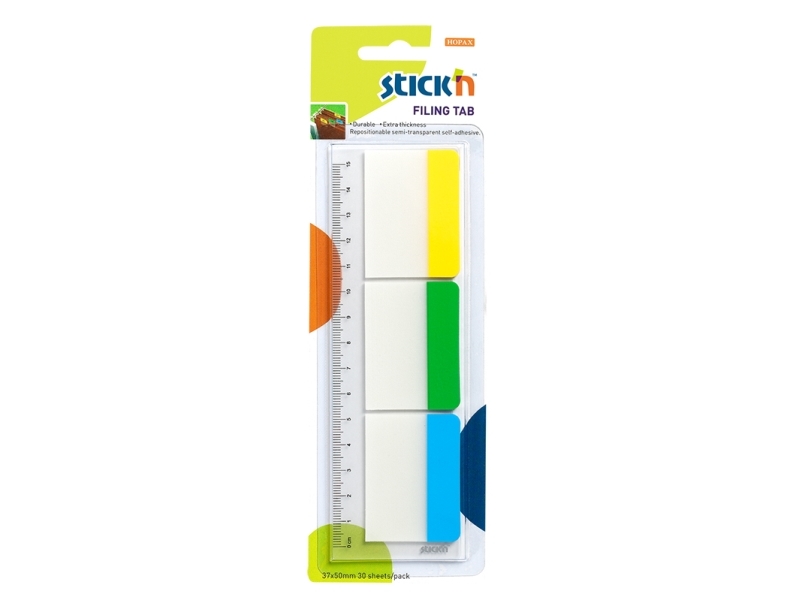 Indeksfaner 3St 37X50 10 Blad Assorterat - (24 Stk.)